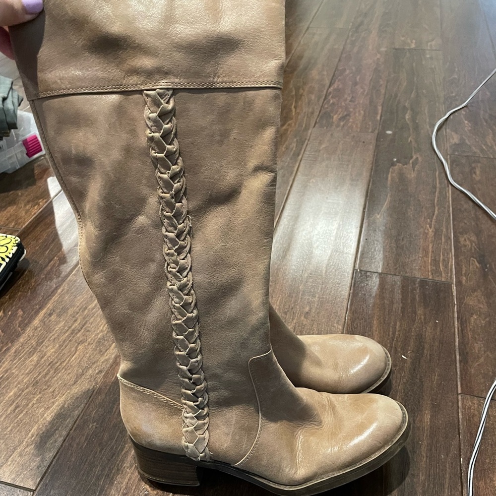 Lucky Brand Tan Knee High Boots